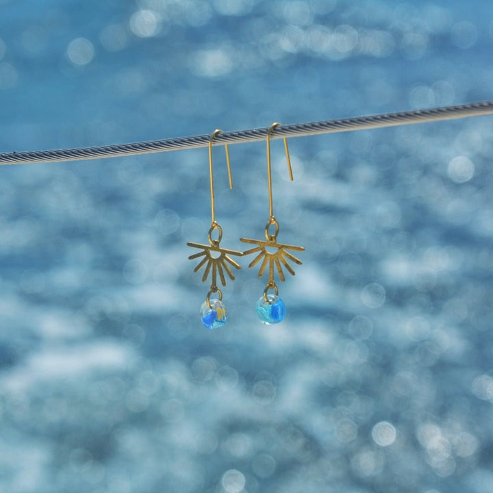 Eleuthera Ocean Plastic Earrings - 22 Palms Boutique