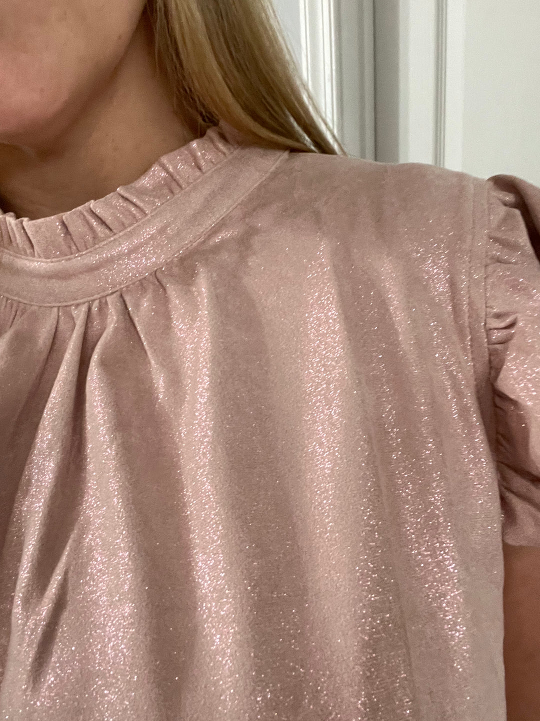 Pink Ruffle Top
