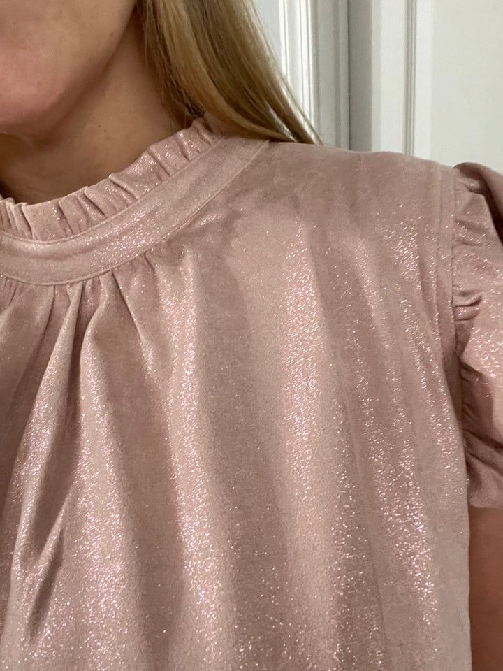 Pink Ruffle Top