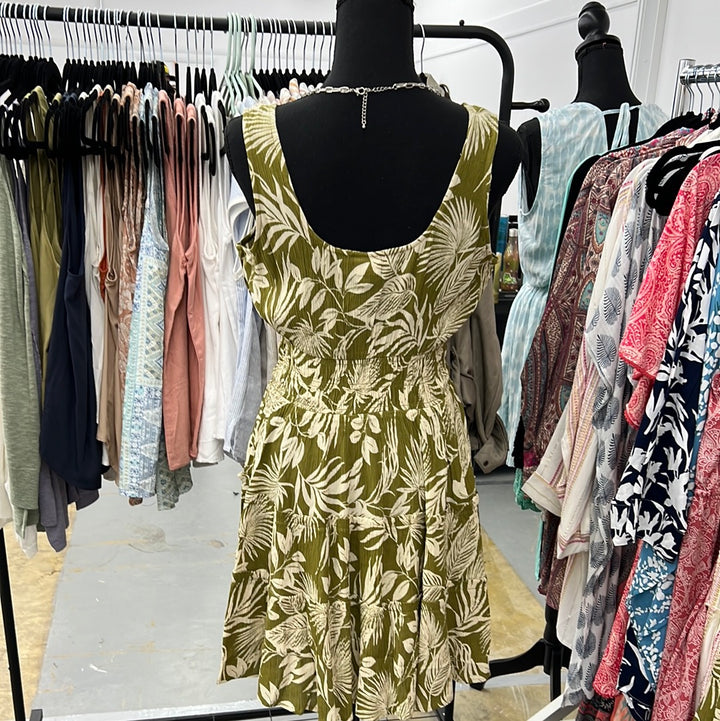 Olinda Palm Print Dress