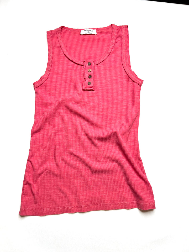 Ribbed Layering Tank - 22 Palms Boutique