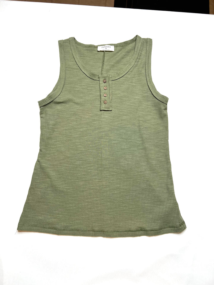 Ribbed Layering Tank - 22 Palms Boutique