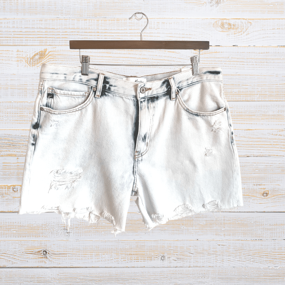 KanCan Hi - Rise Acid Wash Denim Shorts - 22 Palms Boutique