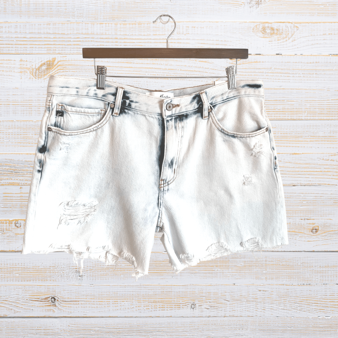 KanCan Hi - Rise Acid Wash Denim Shorts - 22 Palms Boutique