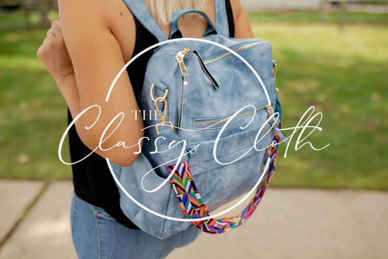 Chloe Convertible Backpack - Brilliant Blue