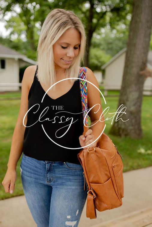 Chloe Convertible Backpack - Tan