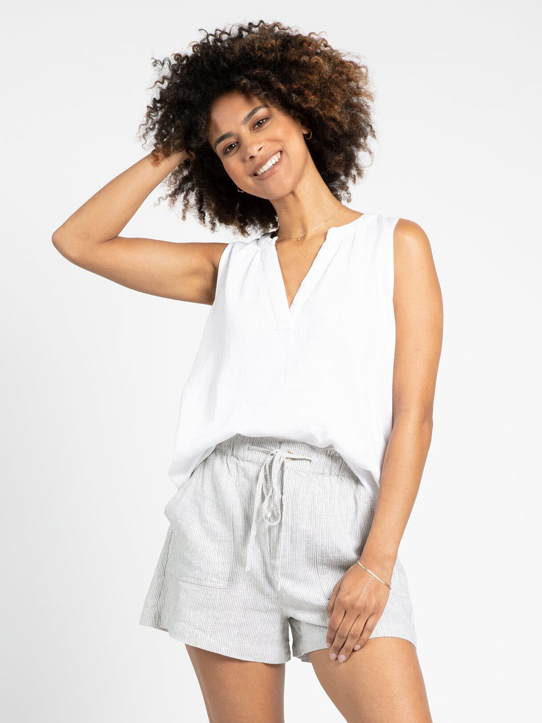 Mariam Tank - White - 22 Palms Boutique