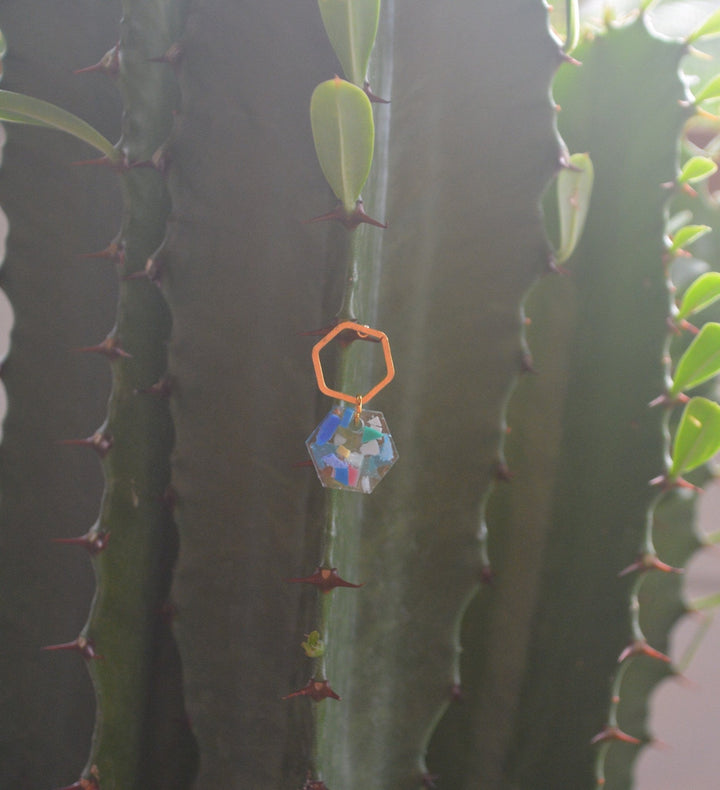 Ocean Plastic Eco - Resin CocoCay Earrings - 22 Palms Boutique