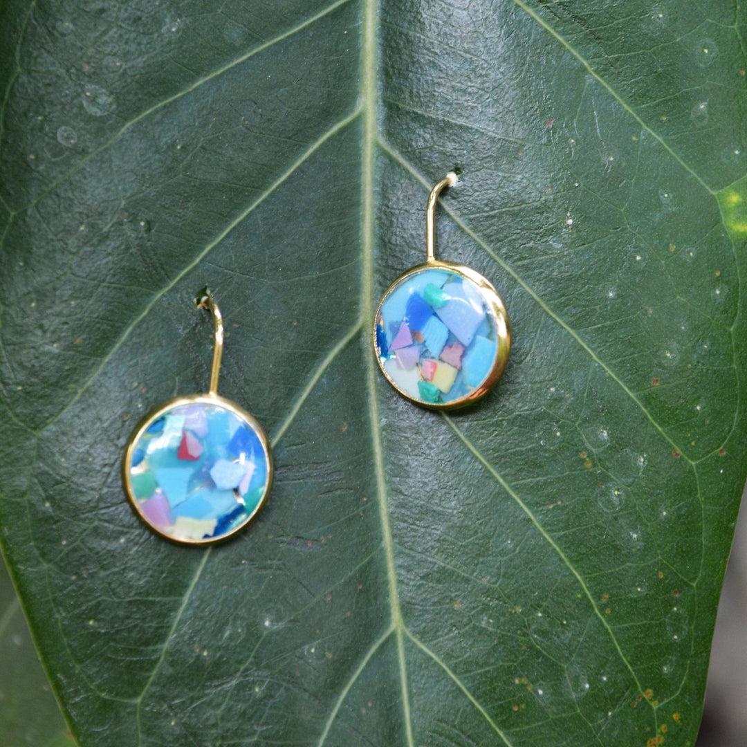 Ocean Plastics Eco - Resin Montiego Earrings - 22 Palms Boutique