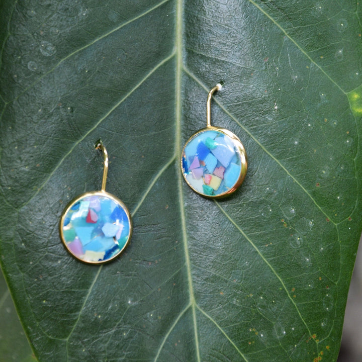 Ocean Plastics Eco - Resin Montiego Earrings - 22 Palms Boutique