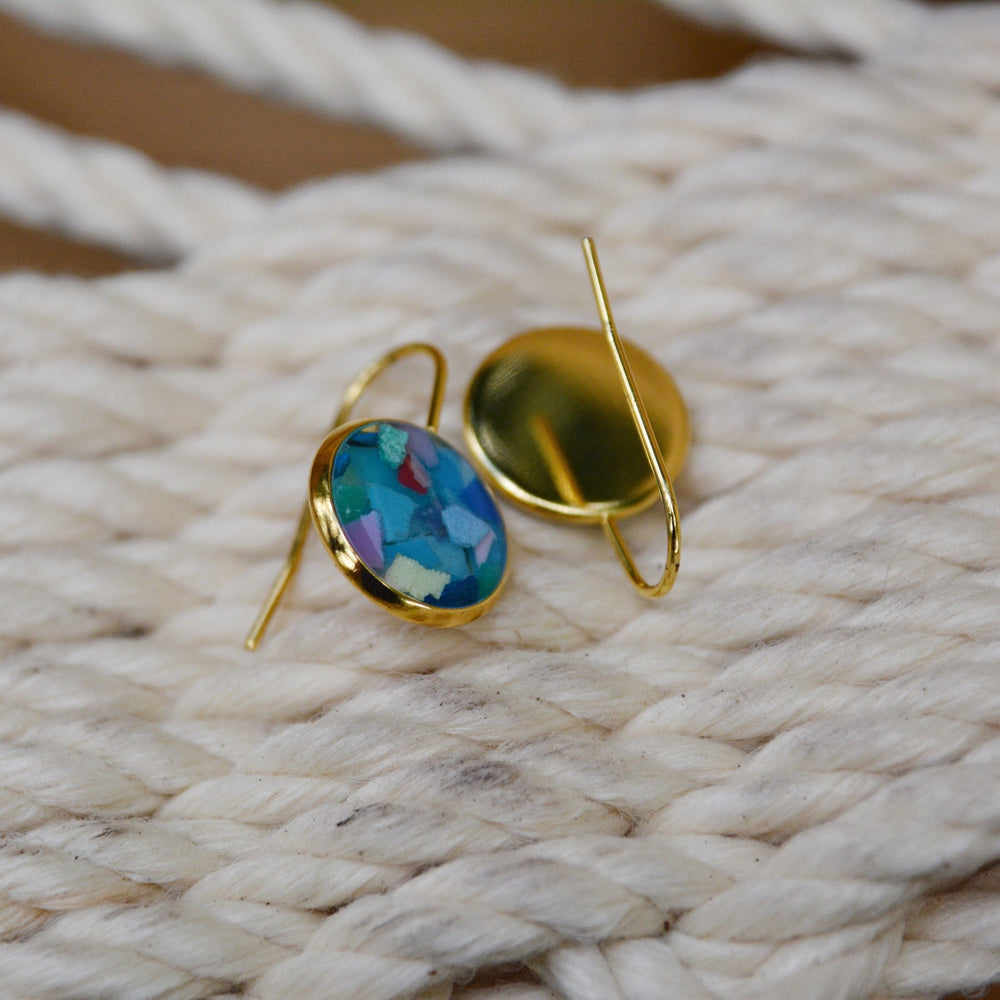 Ocean Plastics Eco - Resin Montiego Earrings - 22 Palms Boutique