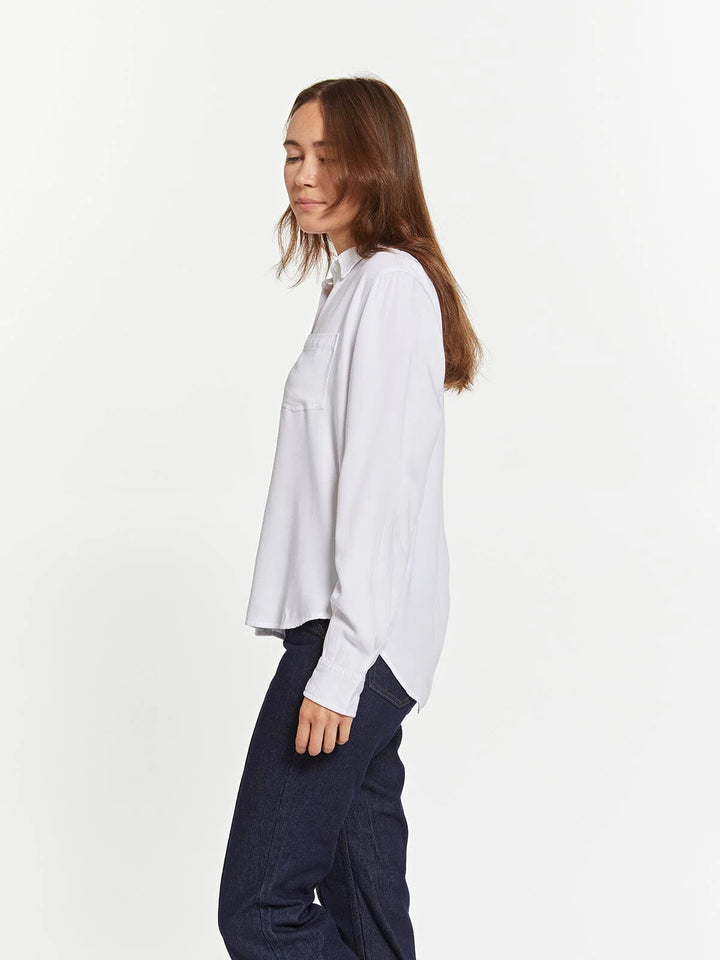 Penny The Classic White Button Down Top