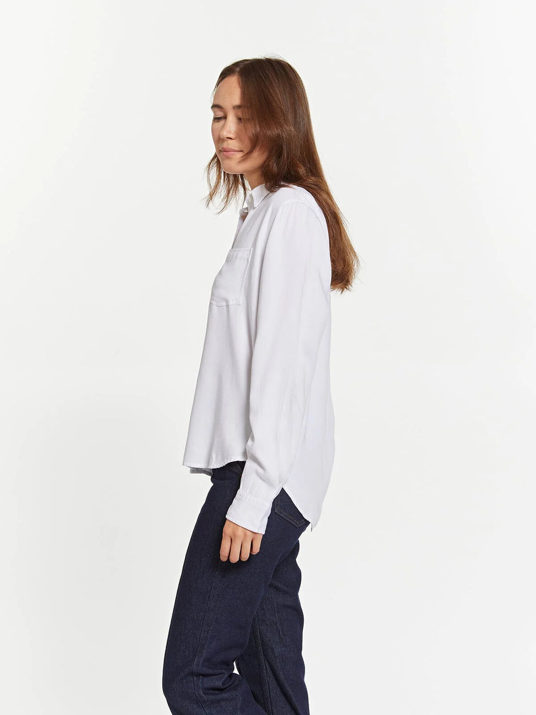Penny The Classic White Button Down Top - 22 Palms Boutique