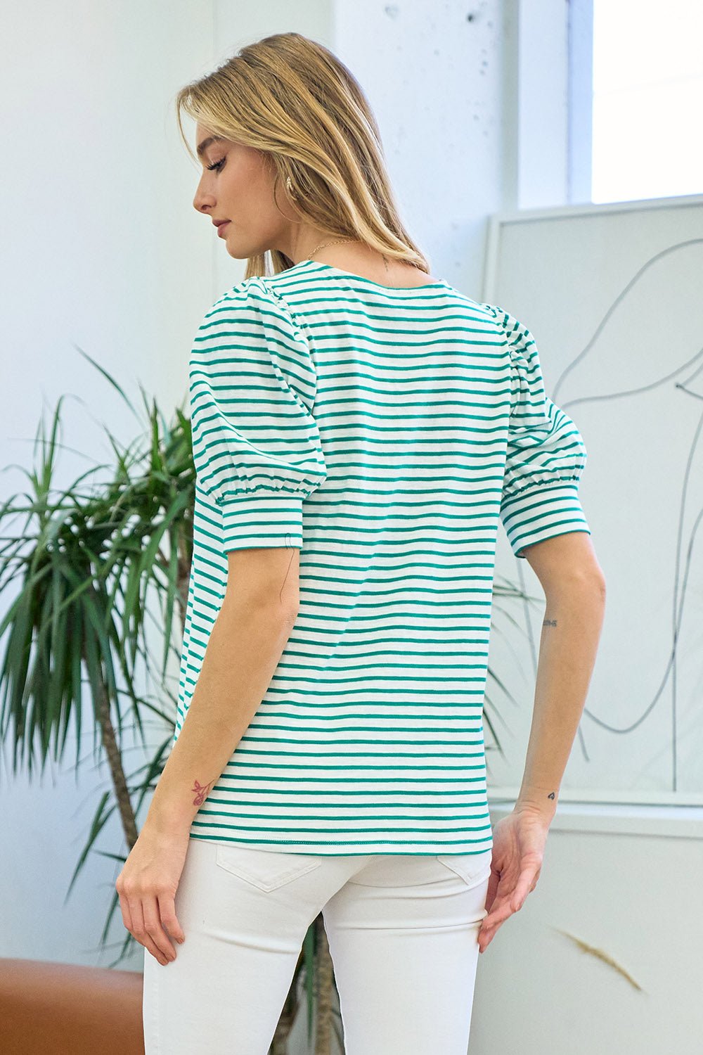 Puff Sleeve Top - 22 Palms Boutique