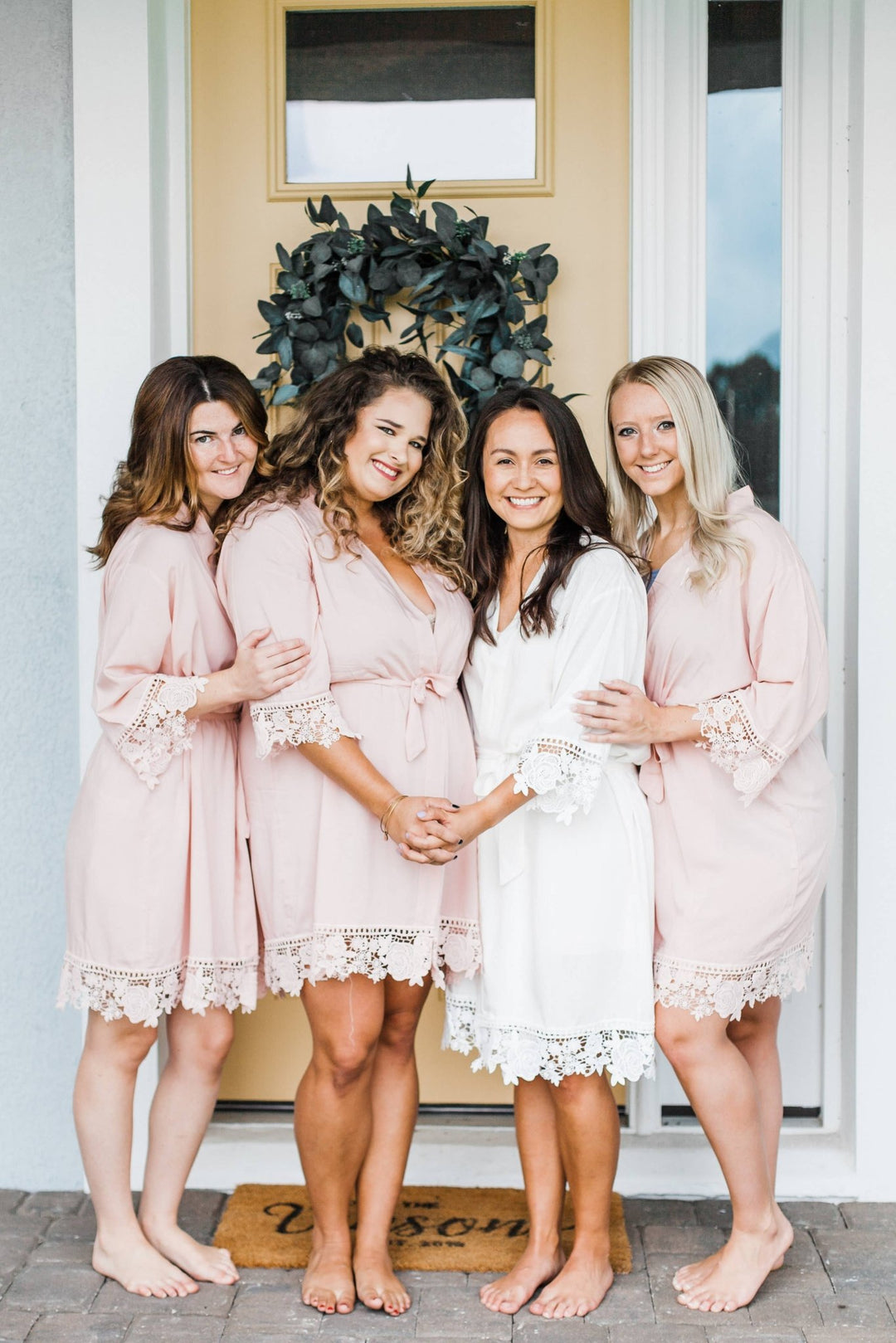 Satin Lace Robes - 22 Palms Boutique