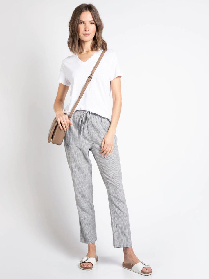 Ziggy stripped linen blend pants - 22 Palms Boutique